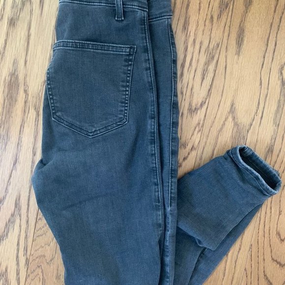 TOPSHOP Black Ripped Joni Jeans 32-Inch Leg - Picture 5 of 6